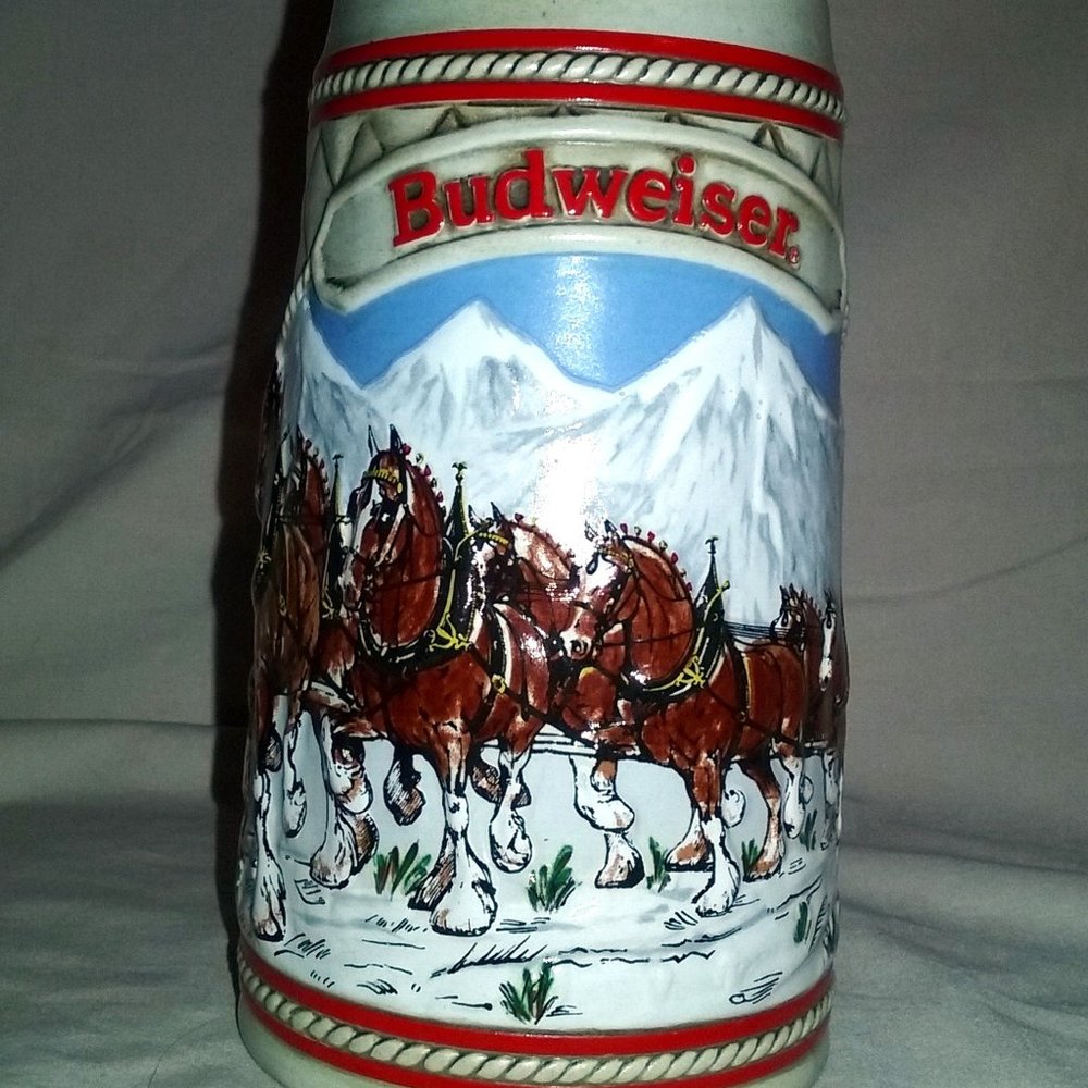 Budweiser Holiday Stein